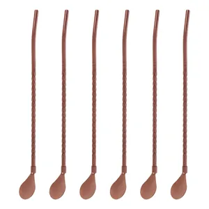 نی شربت خوری مدل السا بسته 6 عددی