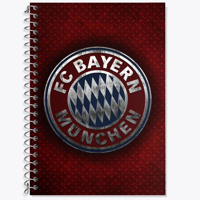 دفتر زبان 50 برگ خندالو مدل دو خط طرح باشگاه بایرن مونیخ کد 26663