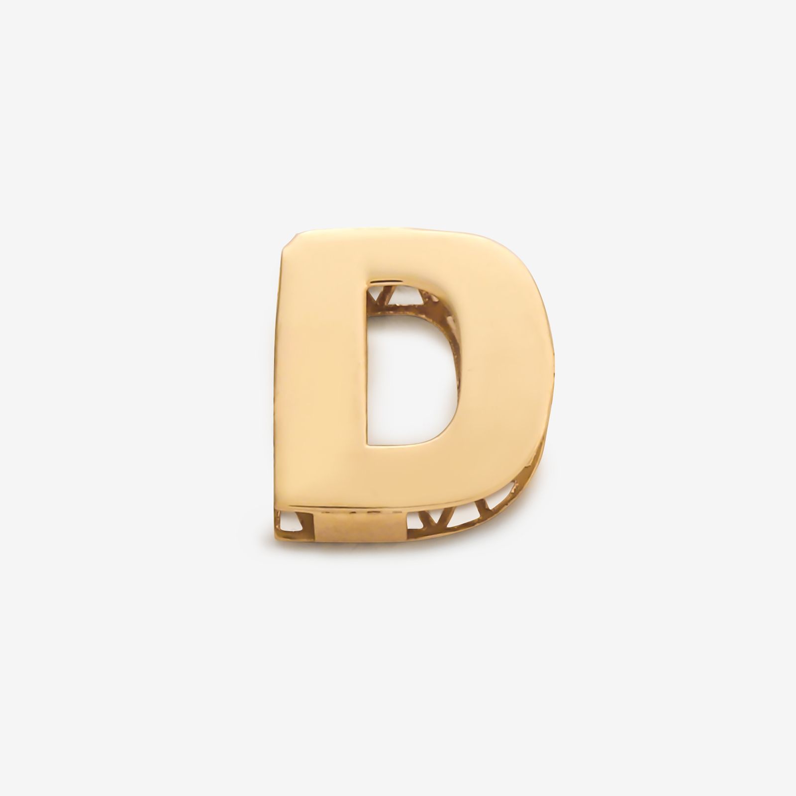 آویز گردنبند طلا 18 عیار زنانه گلدم طرح حرف D کد pe144008 -  - 1