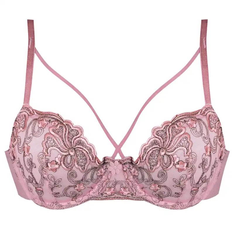 سوتین زنانه کارنا رز مدل فنردار کد 3377-17 رنگ صورتی