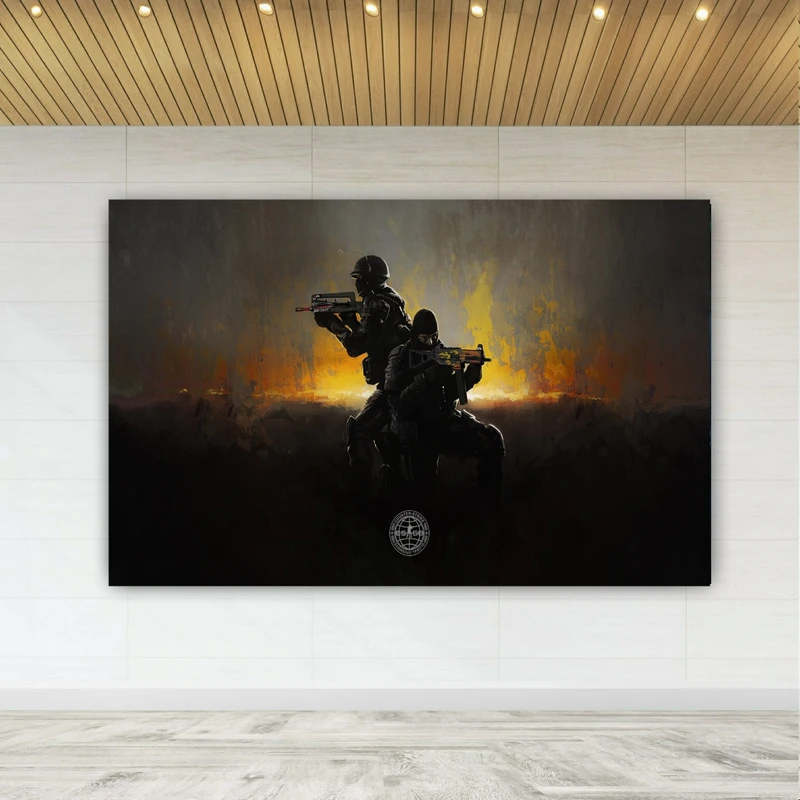 پوستر دیواری طرح گیم Counter Strike مدل SDP1372