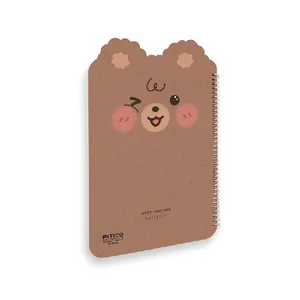 دفتر مشق 40 برگ پیتیکو مدل حاشیه دار خرس قهوه ای