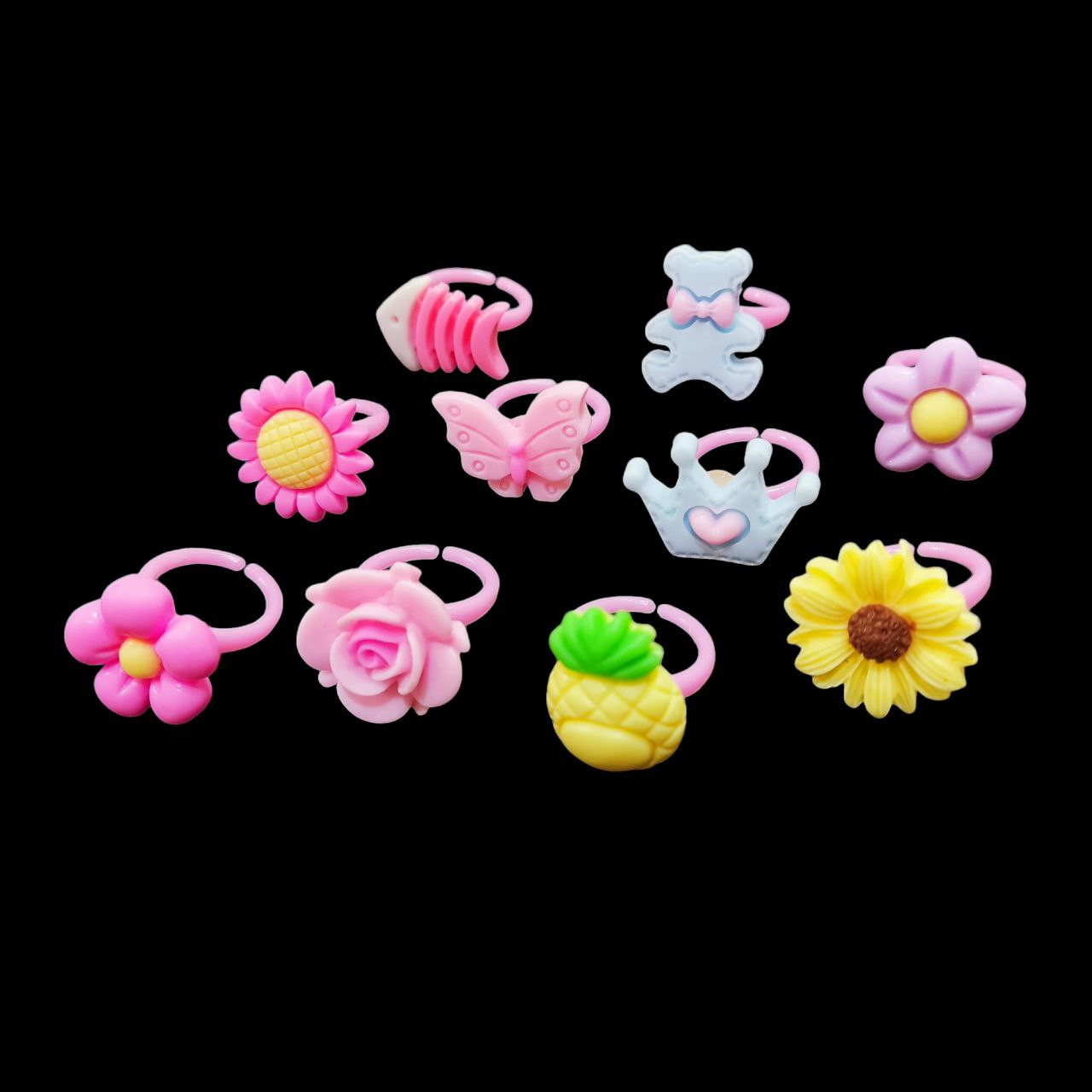 انگشتر دخترانه مدل سیلیکونی پاستیلی کد BACH14 مجموعه 10 عددی انگشتر دخترانه مدل سیلیکونی پاستیلی کد BACH14 مجموعه 10 عددی