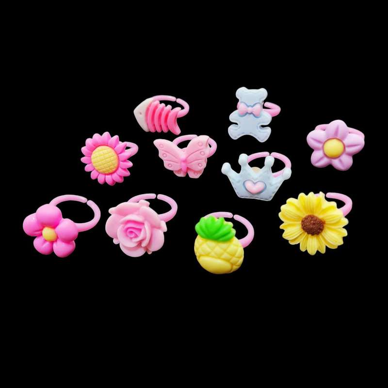 انگشتر دخترانه مدل سیلیکونی پاستیلی کد BACH14 مجموعه 10 عددی انگشتر دخترانه مدل سیلیکونی پاستیلی کد BACH14 مجموعه 10 عددی