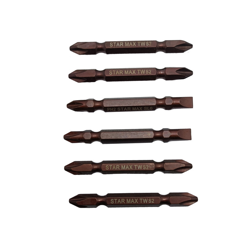 سری پیچ گوشتی دو سر چهار سو استارمکس مدل P1 بسته 6 عددی سری پیچ گوشتی دو سر چهار سو استارمکس مدل P1 بسته 6 عددی