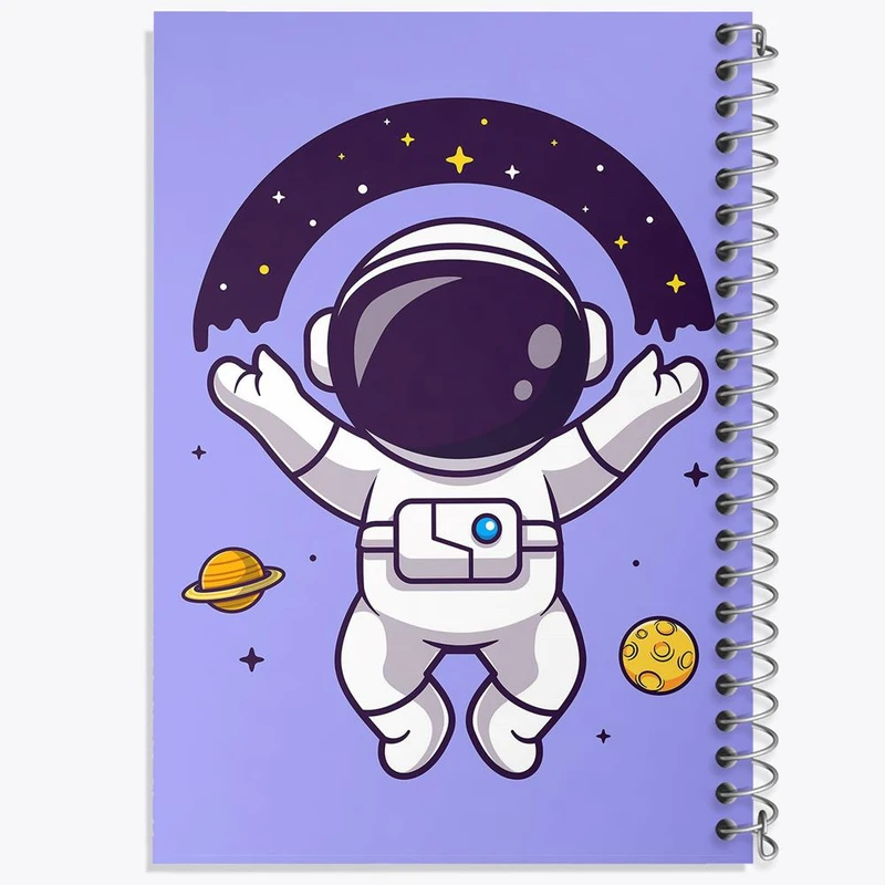 دفتر نت موسیقی 50 برگ خندالو مدل فضانورد کد 25097