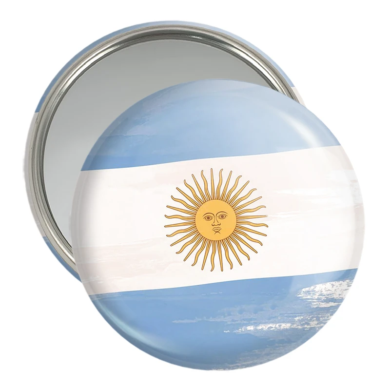 آینه جیبی خندالو مدل پرچم آرژانتین  کد 20455