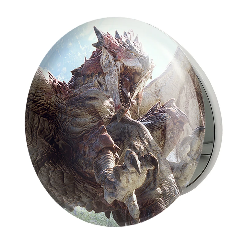 آینه جیبی خندالو طرح بازی شکارچی هیولا (Monster Hunter) مدل تاشو کد 33184