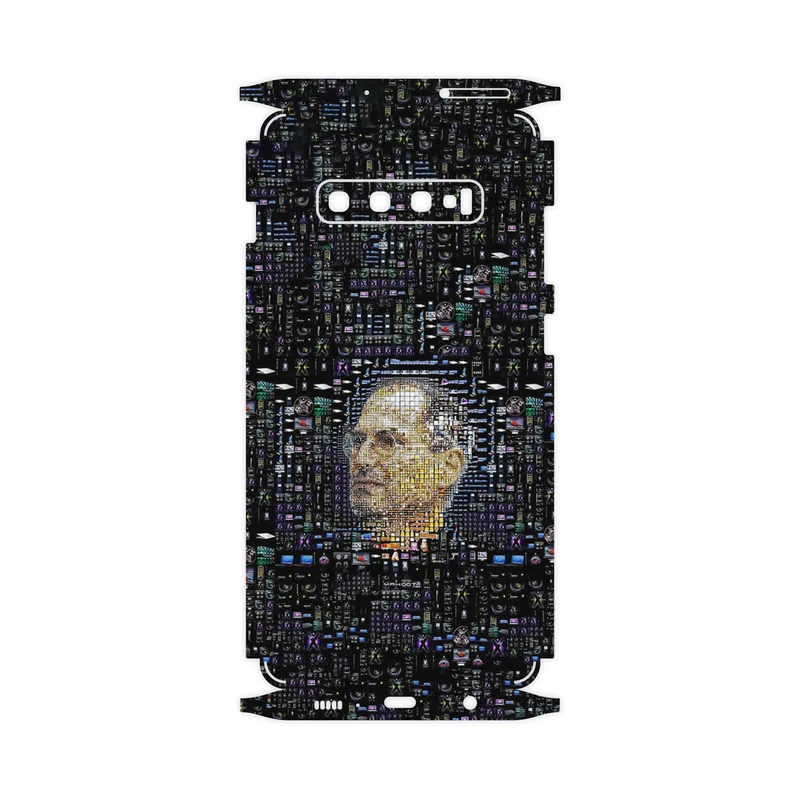 برچسب پوششی ماهوت مدل Collage of Steve Jobs 2-FullSkin مناسب برای گوشی موبایل سامسونگ Galaxy S10 Plus