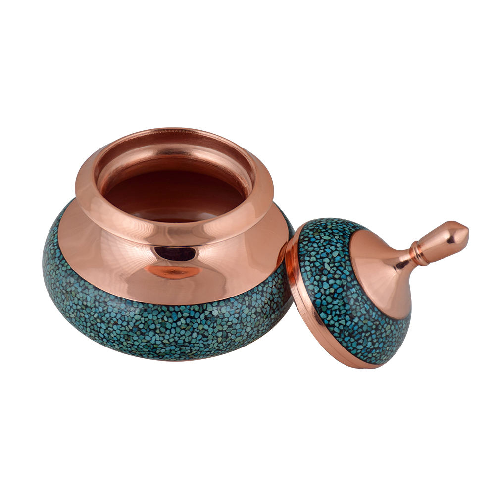 Turquoise inlaying sugar/candy Pot,FD18 Model