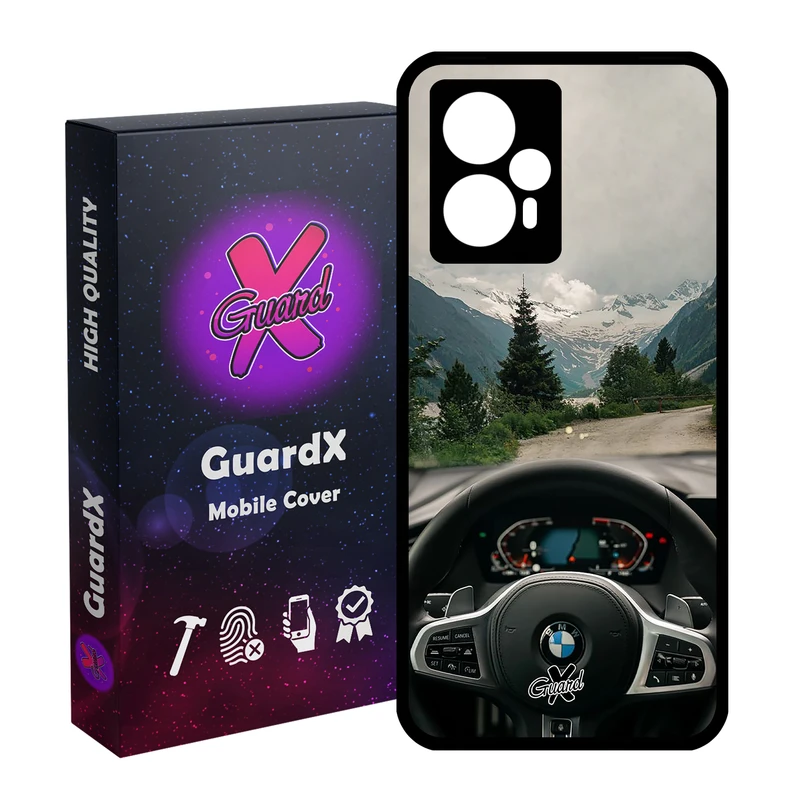 کاور گارد ایکس طرح BMW مدل Glass10346 مناسب برای گوشی موبایل شیائومی Poco F5/Redmi Note 12 Turbo