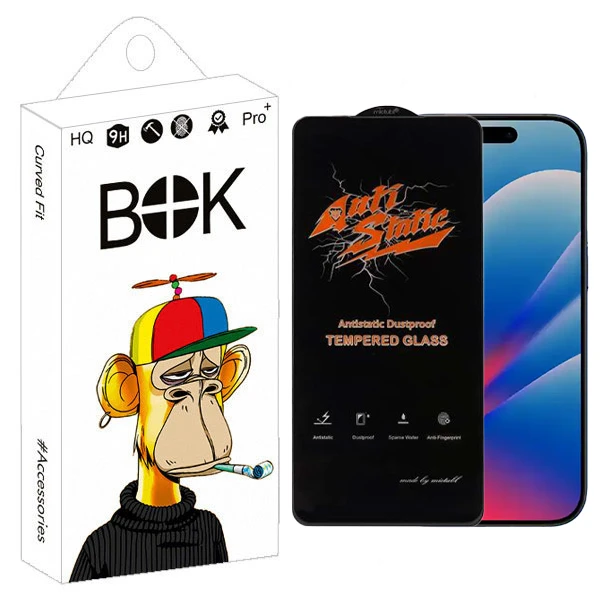 محافظ صفحه نمایش بوک مدل Antistatic Forta مناسب برای گوشی موبایل اپل iPhone 17 pro