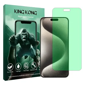 King Kong Tough model Green light screen protector suitable for Apple iPhone 15 Pro Max mobile phone