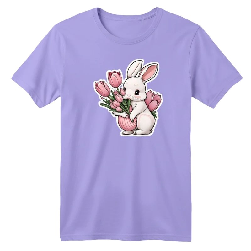 تی شرت آستین کوتاه بچگانه مدل خرگوش کد 02