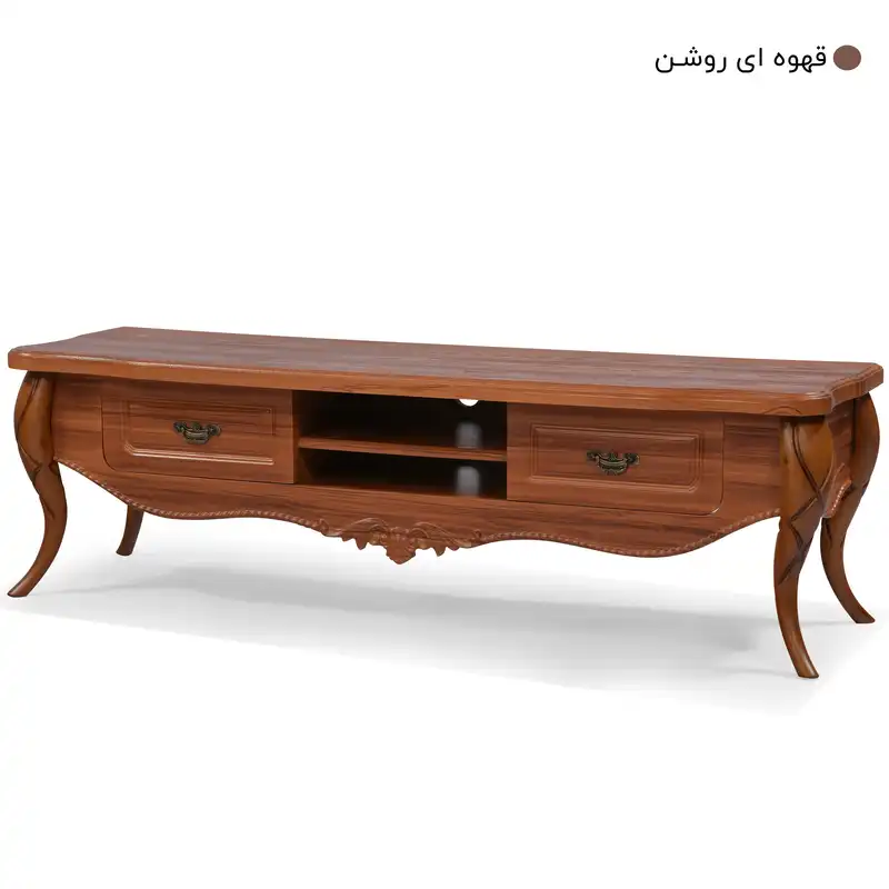 میز تلویزیون میز چوب مدل پیچک