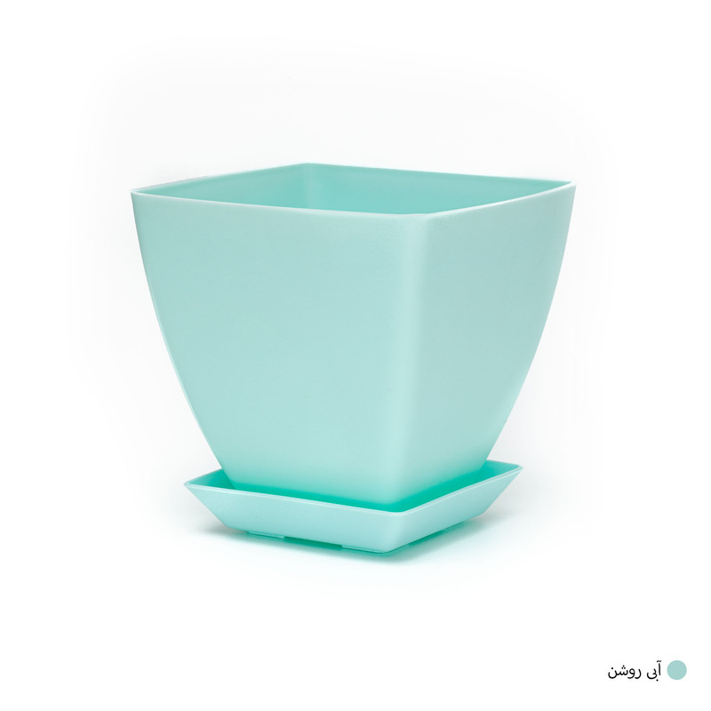 گلدان گل آذین مدل پلاستیکی مربع کد 025