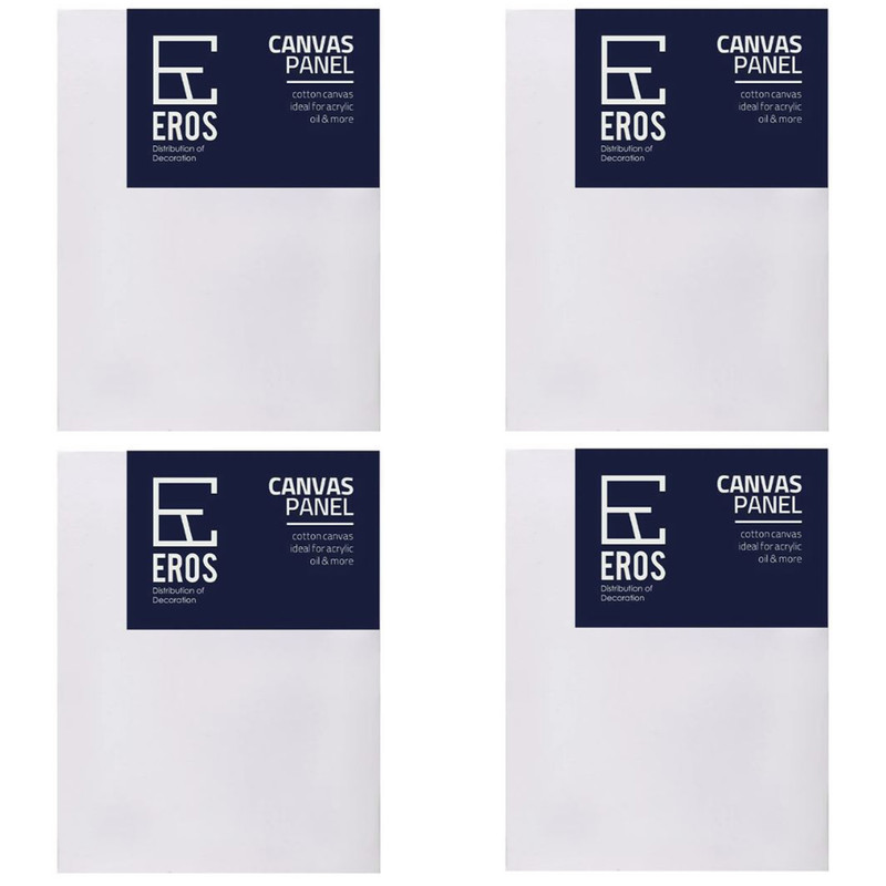 بوم نقاشی مستطیل اروس مدل R4 سایز 18×13 سانتی متر بسته 4 عددی