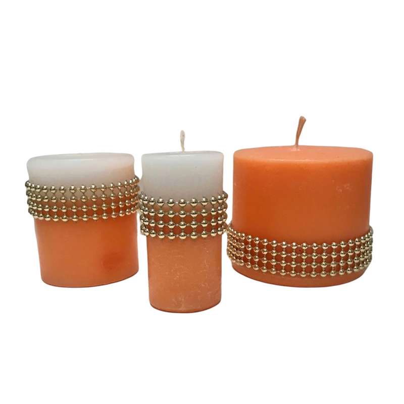 شمع دست ساز مدل 015 بسته 3 عددی