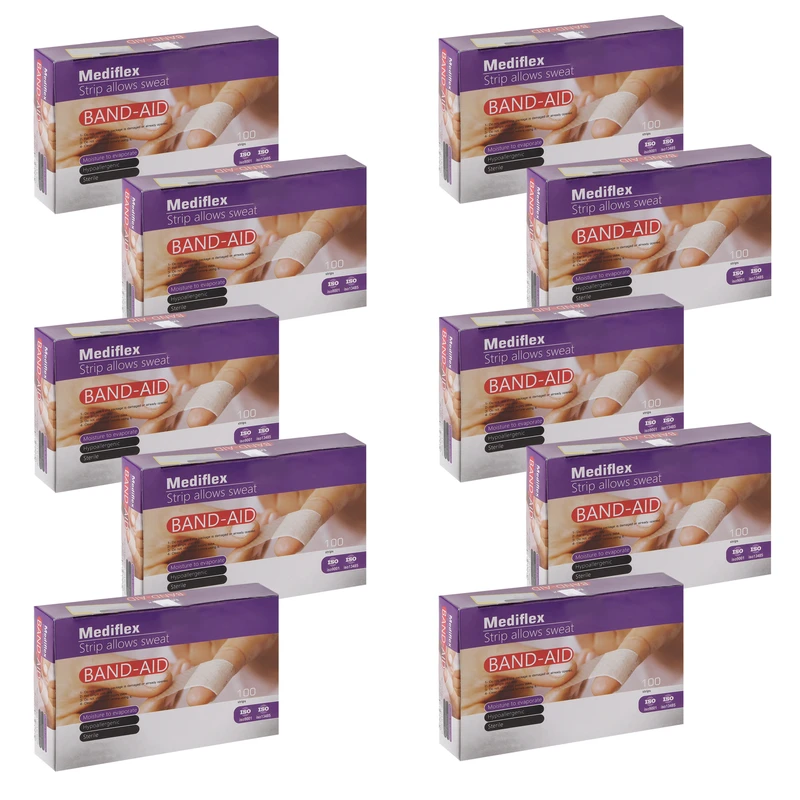 چسب زخم مدیفلکس مدل Band-Aid10 ده بسته 100 عددی