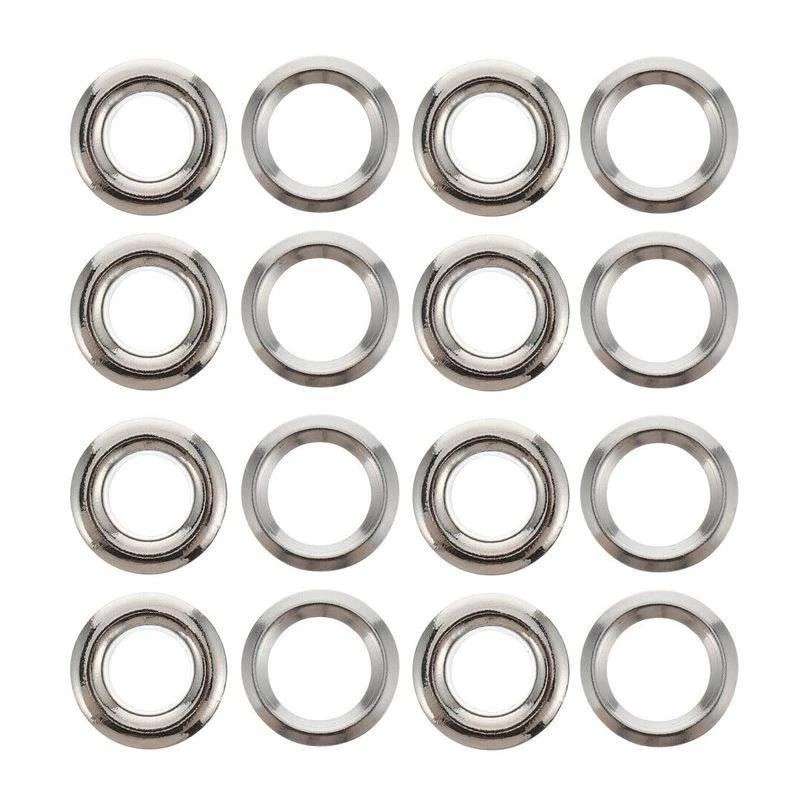 حلقه چوب پرده مدل پانچ فلزی کد M30 بسته 30 عددی
