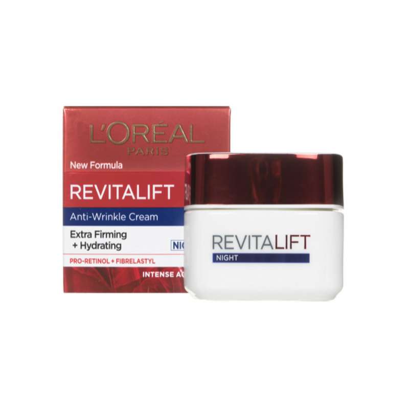 کرم ضد چروک شب لورآل مدل REVITALIFT ANTI WRINKLE حجم 50 میلی لیتر