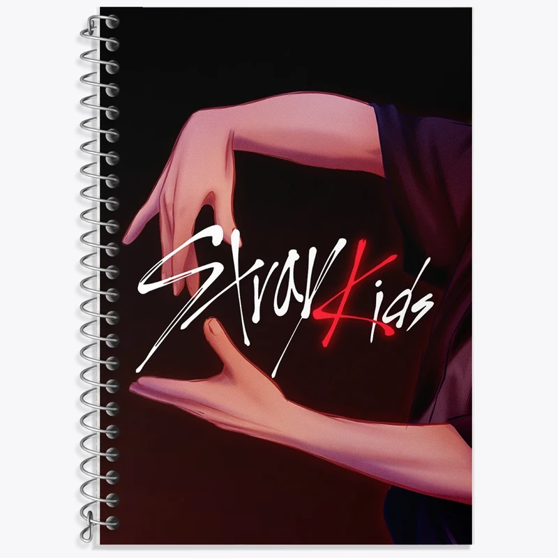 دفتر لغت 50 برگ خندالو طرح استری کیدز (Stray Kids) کد F1997