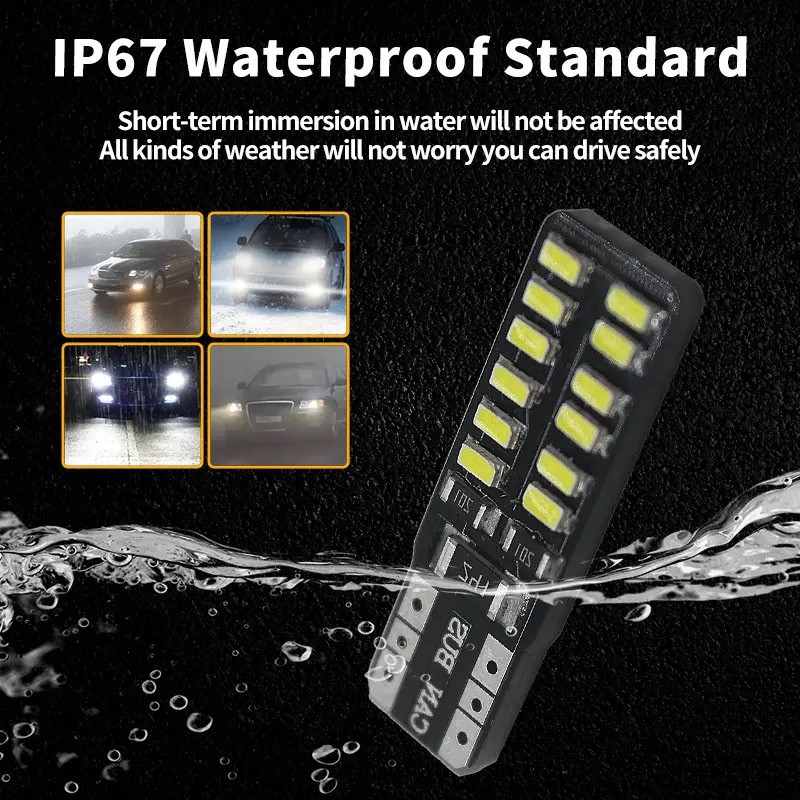 لامپ سکن خودرو اچ اف دی مدل 24SMD بسته دو عددی
