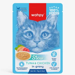 وچ گربه وانپی مدل Stew Tuna & Chicken وزن 70 گرم 
