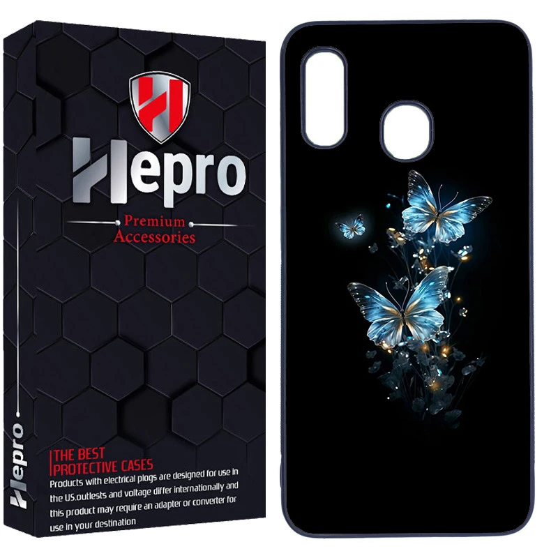 کاور هپرو طرح پروانه کد Dimo-368 مناسب برای گوشی موبایل سامسونگ Galaxy A20/A30