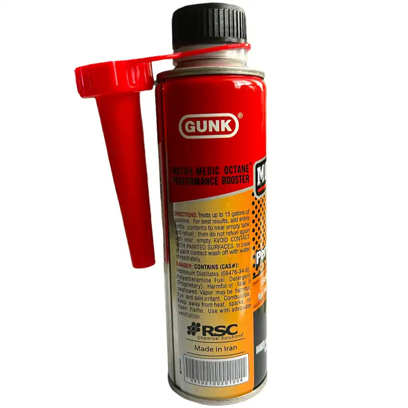 مکمل سوخت خودرو موتور مدیک مدل gunk حجم 300 میلی لیتر