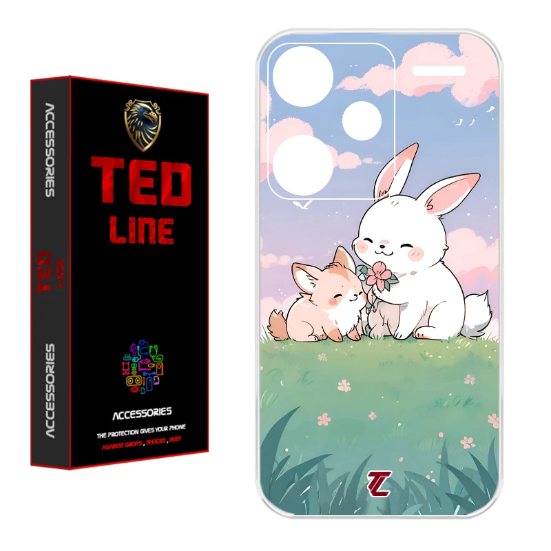 کاور تدلاین طرح خرگوش کد 1184 مناسب برای گوشی موبایل شیائومی Redmi Note 13 Pro Plus