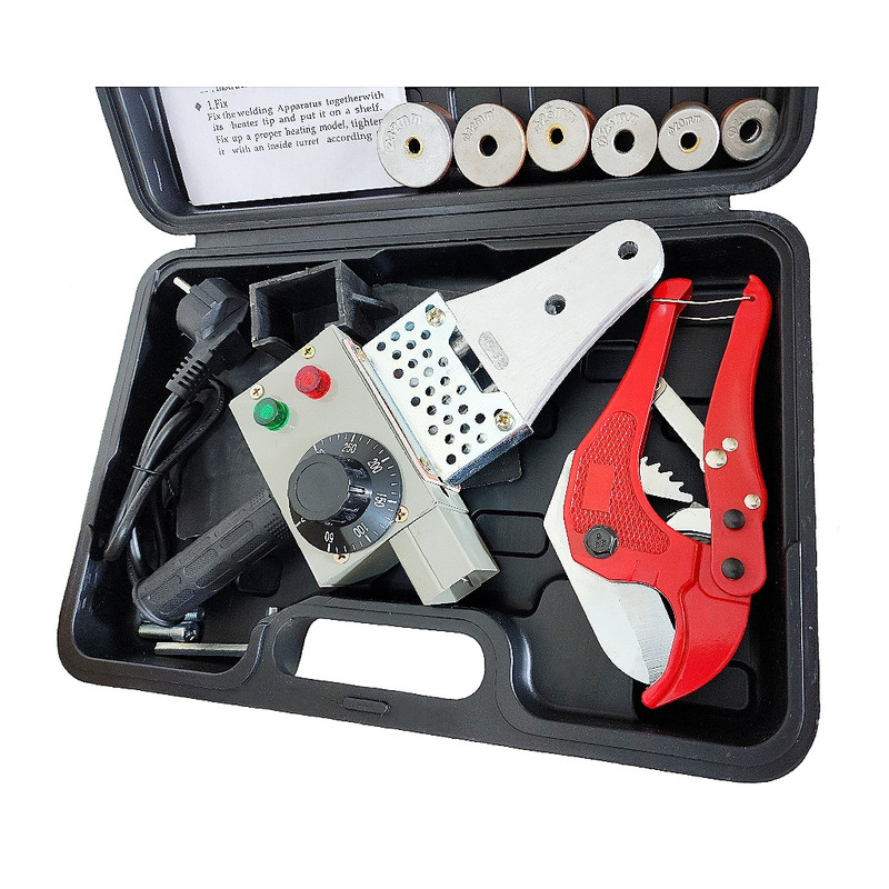 دستگاه جوش لوله پلیمری مدل SPIK مجموعه 8 عددی دستگاه جوش لوله پلیمری مدل SPIK مجموعه 8 عددی