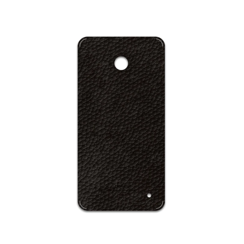 برچسب پوششی ماهوت مدل Dark-Brown-Leather مناسب برای گوشی موبایل نوکیا Lumia 630