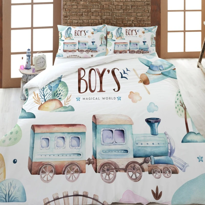 سرویس خواب تک نفره 4 تکه مدل ماشین کودک کد ۱۳۳۴