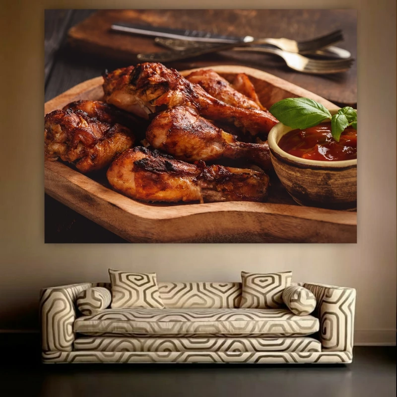 پوستر طرح ران کبابی مدل کچاپ کد GR1225