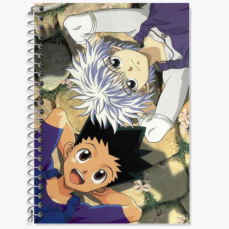 دفتر لغت 50 برگ خندالو مدل گون و کیلوا انیمه هانتر ایکس هانتر Hunter × Hunter کد 11949