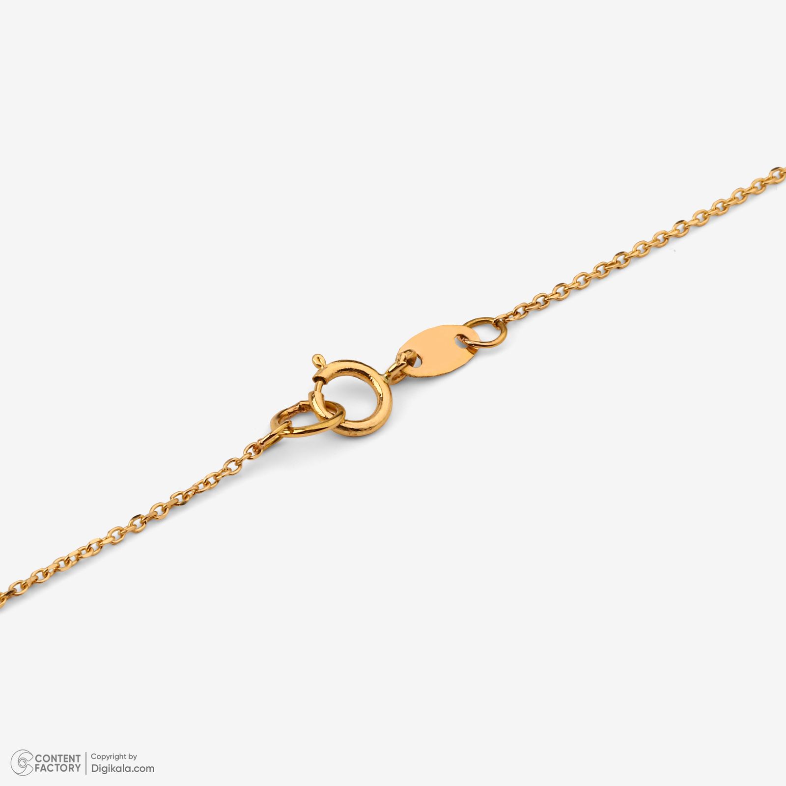 گردنبند طلا 18 عیار زنانه با زنجیر حلقه‌ای (فلامینگو) مایا ماهک مدل MM2184 -  - 7