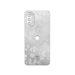 MAHOOT Silver-Wildflower Cover Sticker for Motorola Moto G52