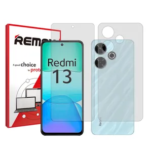 Remax Resistant model Transparent screen protector suitable for Xiaomi Redmi 13 mobile phone Along with the phone back protector