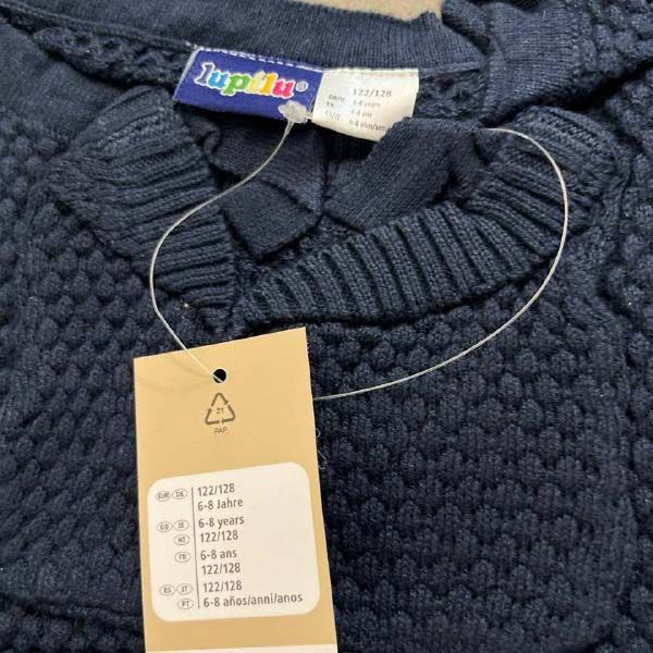 ست پیراهن و کیف بافت دخترانه لوپیلو مدل 2024 - - 5