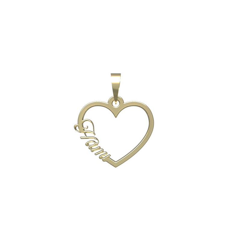 آویز گردنبند طلا 18 عیار زنانه مدوپد مدل اسم هامی hami کد PB1-10206