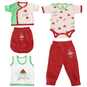 ست 5 تکه لباس نوزادی مدل  شب یلدا نخ پنبه کد 777530