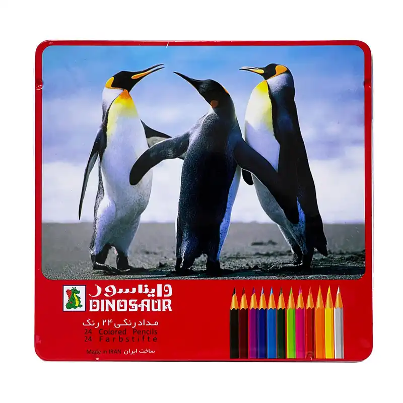 مداد رنگی 24 رنگ دایناسور کد 01
