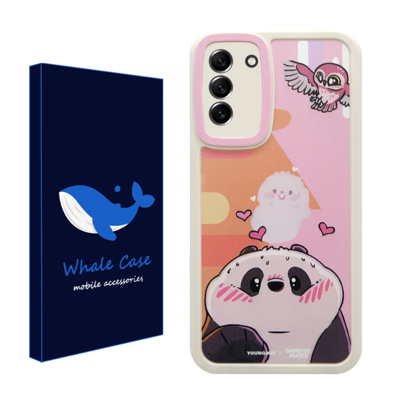 کاور وال کیس مدل پاندا مهربان مناسب برای گوشی موبایل سامسونگ Galaxy S21 FE