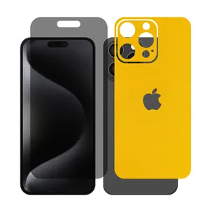 Glass Together model privacy Screen Protector Suitable for Apple iPhone 15 Pro Max Mobile Phone with Back cover sticker