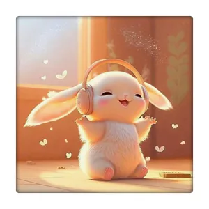 کاشی طرح خرگوش و موسیقی کد 6249108
