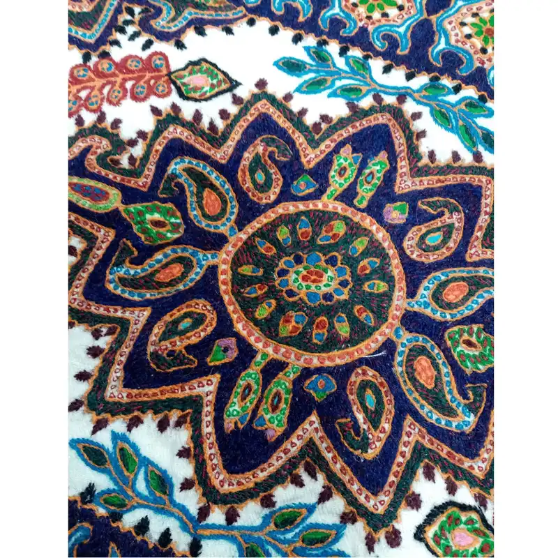 رو پشتی سوزن دوزی طرح گلشن مدل 100041