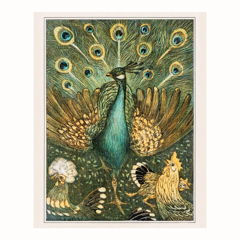 پوستر مدل  چاپ دستمالی مرغابی  