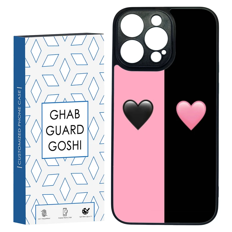کاور قاب گارد گوشی طرح صورتی مشکی کد TPU-251 مناسب برای گوشی موبایل اپل Iphone 14 PRO MAX