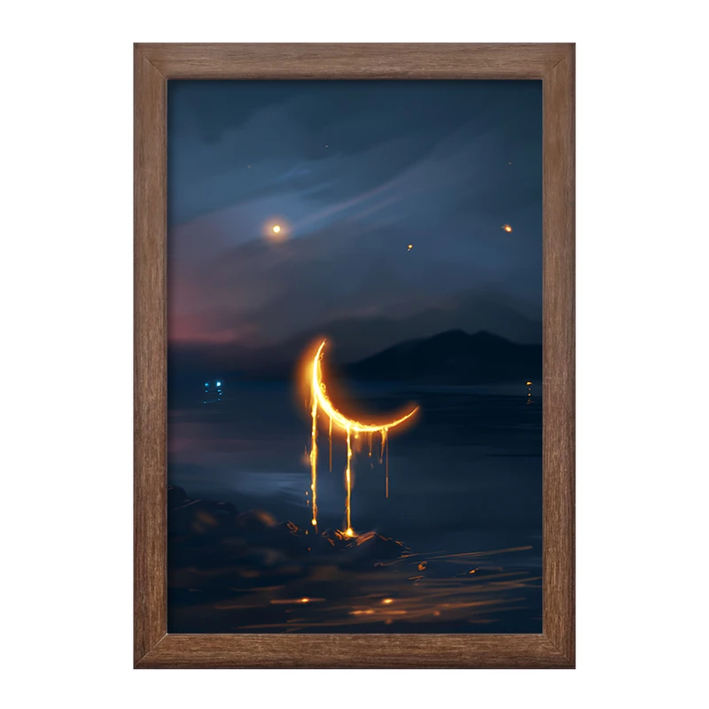 تابلو خندالو طرح ماه (Moon) کد F12558